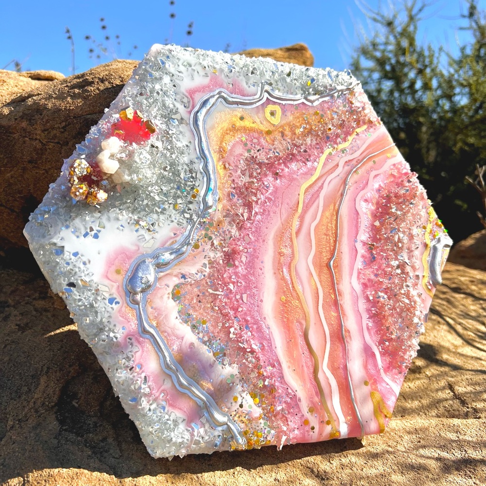 💖Geode Hexagon Wall Decor